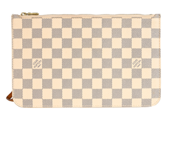 Louis Vuitton Neverfull Pouch, Canvas, Damier Azur, MS3148, S, 1*